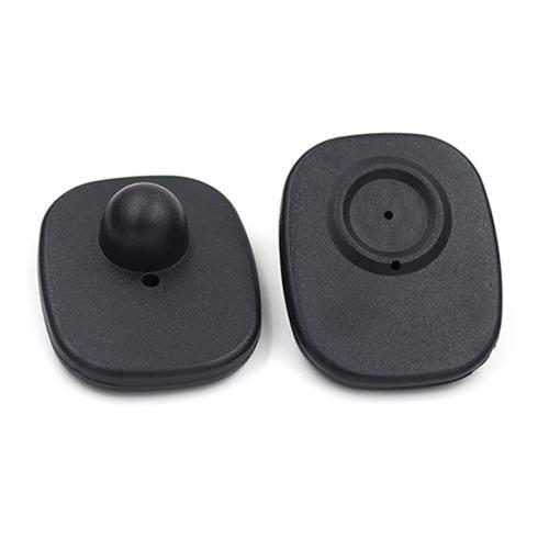 Rectangular mini tag used with Electronic Article Surveillance (EAS) systems to prevent the theft and shoplifting of clothing at retail stores