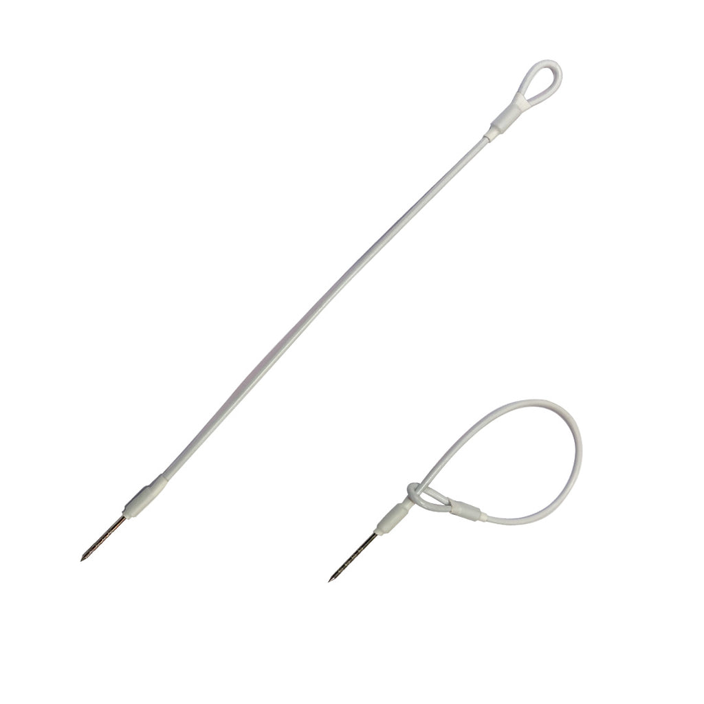 Lanyard With Pin End (6", WHITE) Pack of 500